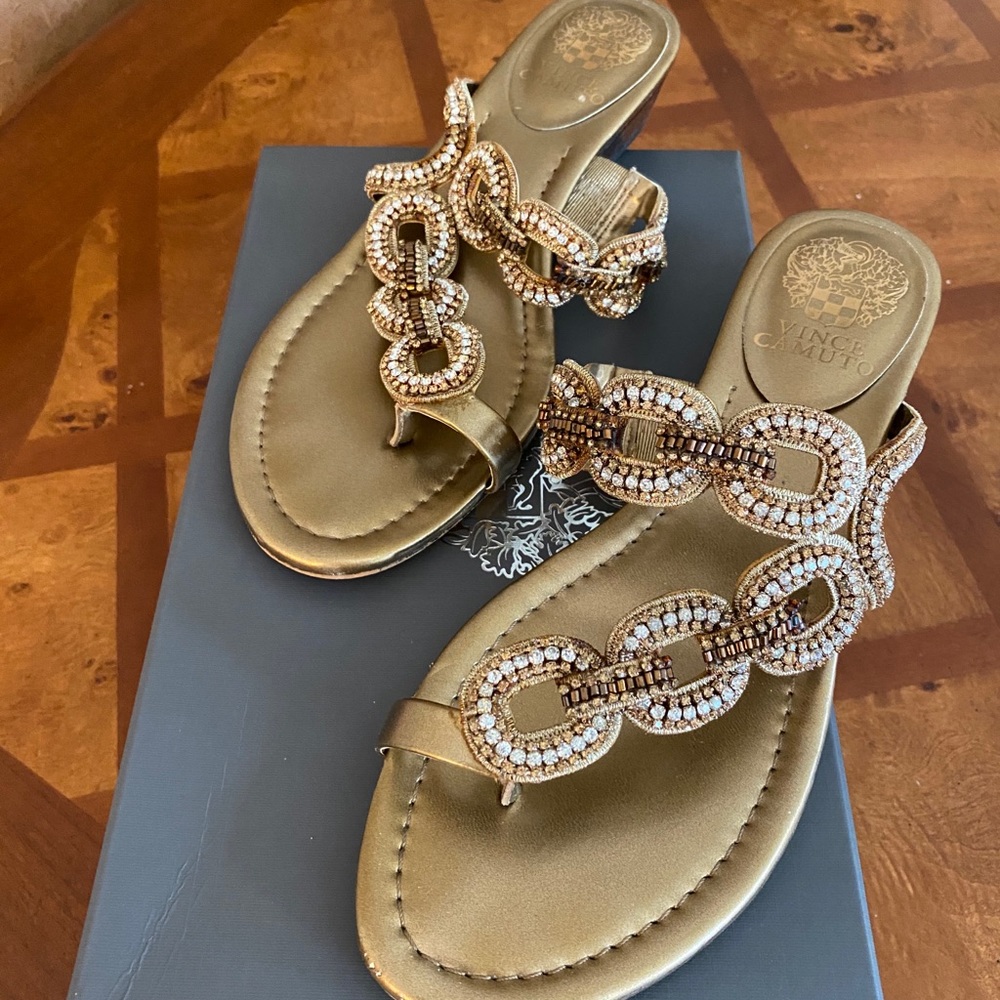 Vince Camuto Copper Metallic Sandal